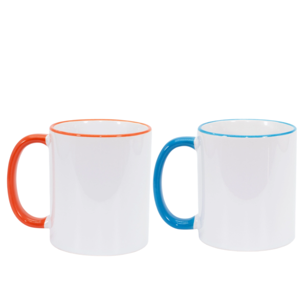 Taza Color en Mango y Borde - 11 oz