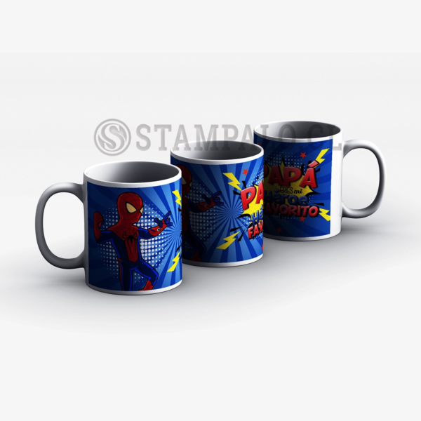 Taza | Papá eres mi héroe favorito - Spiderman