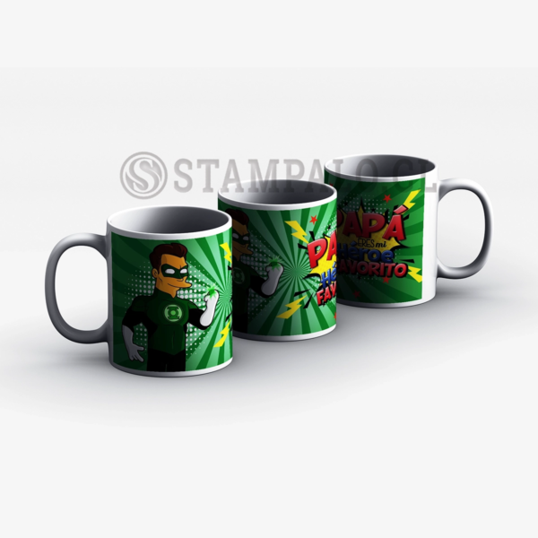 Taza | Papá eres mi héroe favorito - Linterna Verde