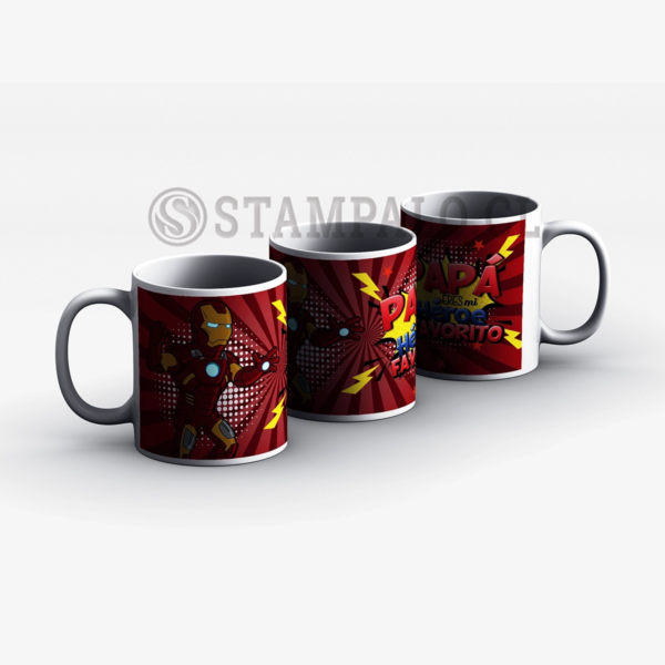 Taza | Papá eres mi héroe favorito - Ironman
