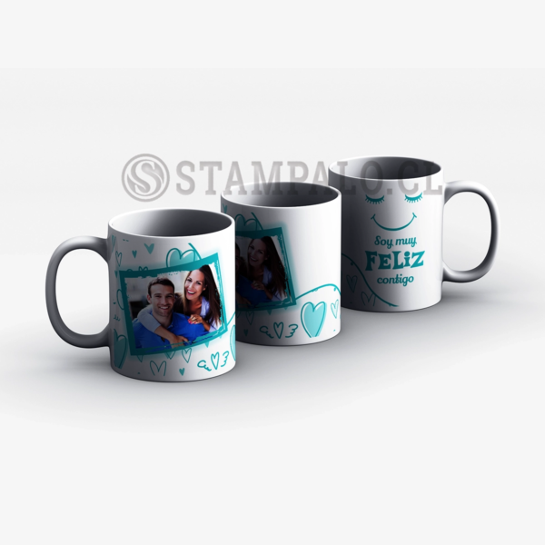 Taza | Soy muy feliz contigo  - Foto Personalizado