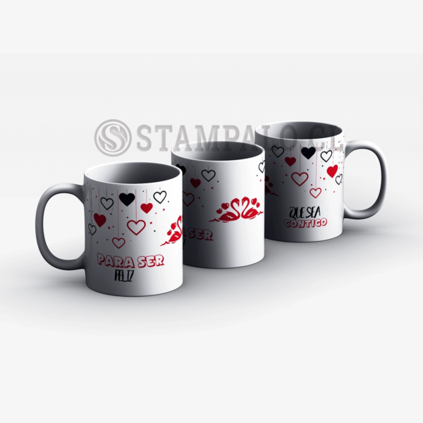 Taza | Para ser feliz, que sea contigo