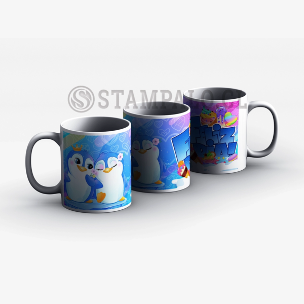 Taza | Feliz día - pinguinos