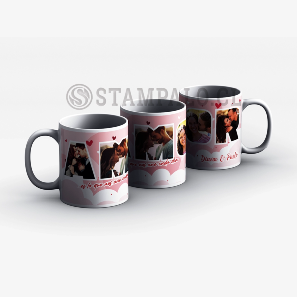 Taza | Es lo que nos une cada día - Nombre y Foto Personalizado