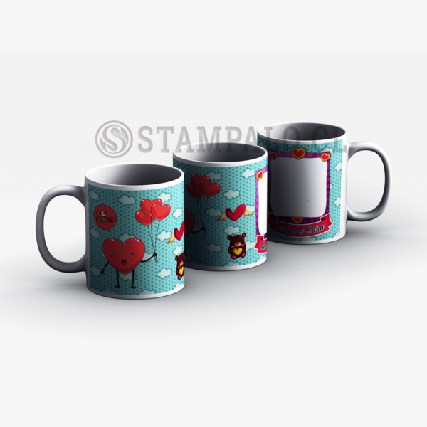 Taza | Te amo - Foto y Nombre Personalizados