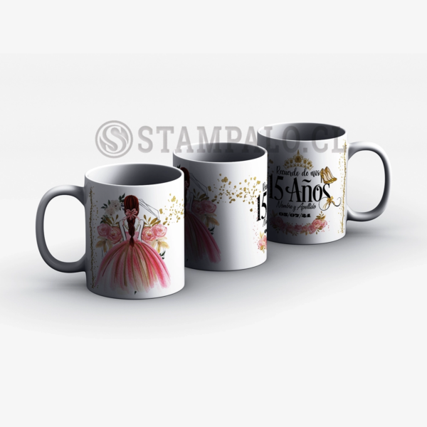 Taza | Recuerdo de mis 15 años - Nombre y Fecha Personalizada