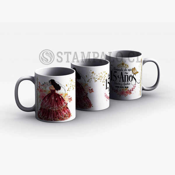 Taza | Recuerdo de mis 15 años - Nombre y Fecha Personalizada