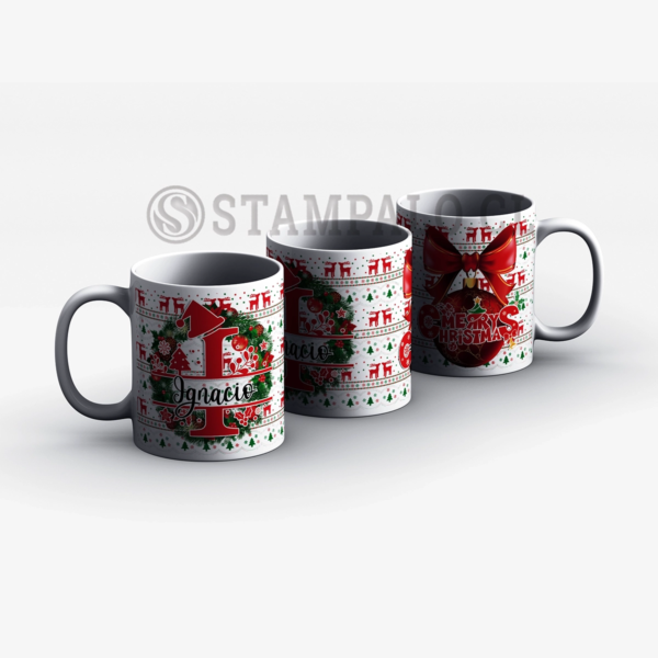 Taza | Merry Christmas - Nombre I Personalizado